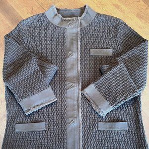 Talbots Brown Knit Jacket
